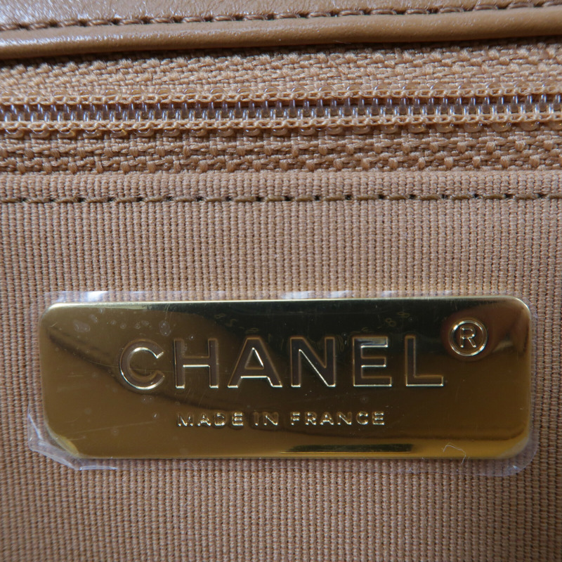 CHANEL 羊皮皮革C19 Small鏈帶手挽肩背兩用袋-5