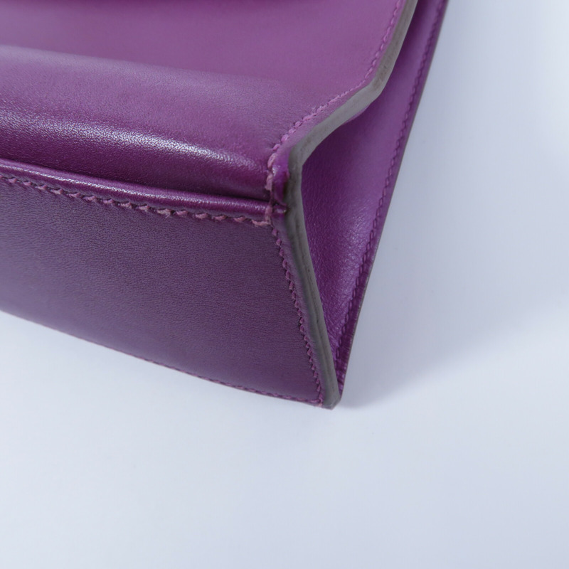 HERMES Swift皮革Kelly Pochette手挽袋Anemone-10