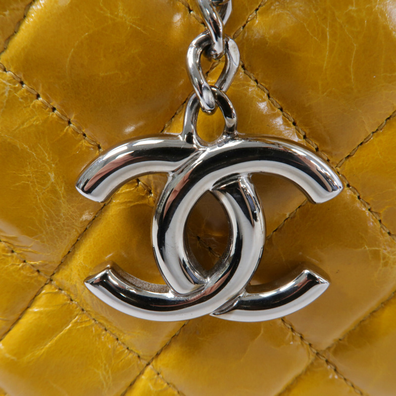 CHANEL 牛皮皮革Chain Shoulder鏈帶肩背袋-6