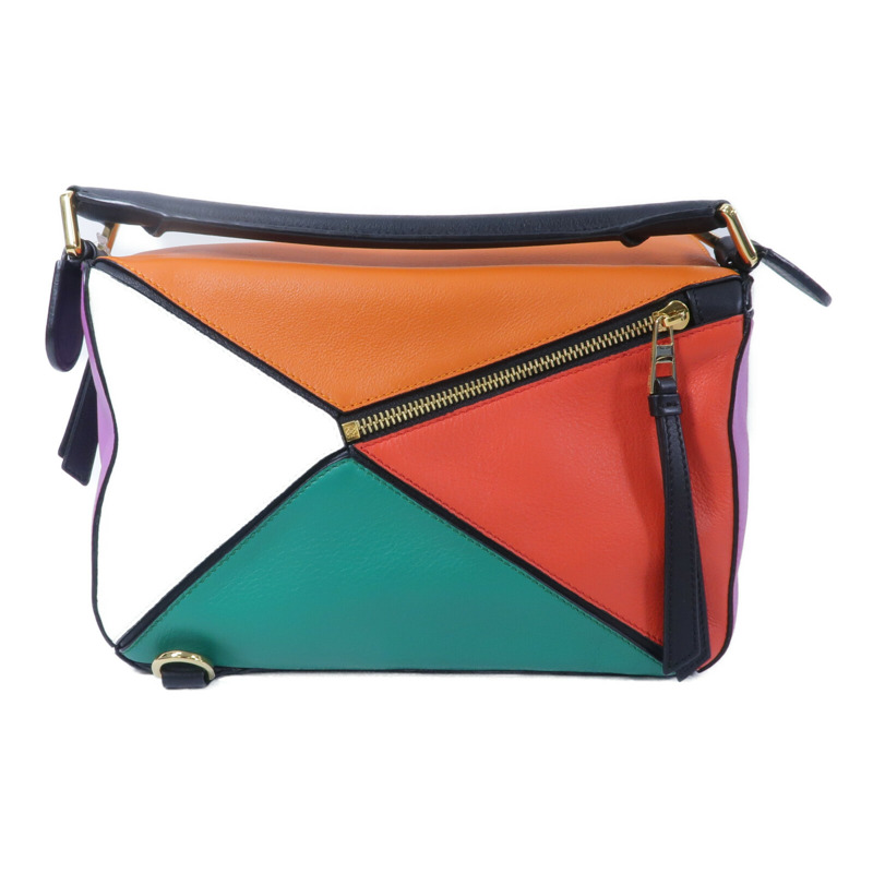 LOEWE 牛皮皮革Puzzle Small手挽肩背兩用袋-1