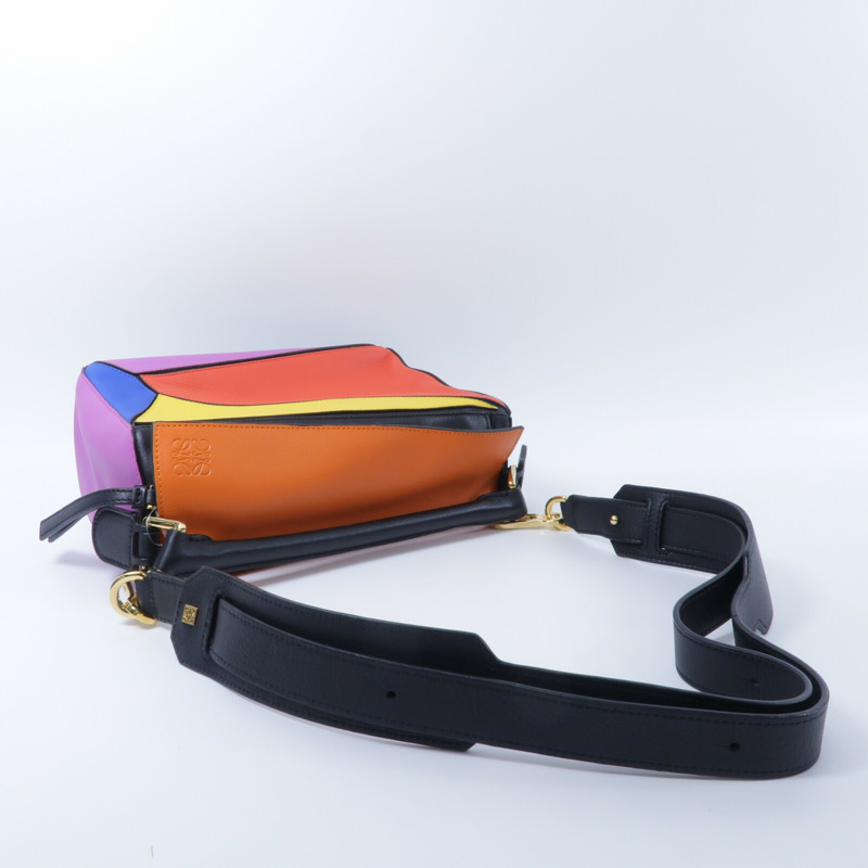 LOEWE 牛皮皮革Puzzle Small手挽肩背兩用袋-7