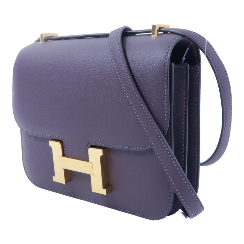 HERMES Epsom皮革Constance Mini肩背袋Tosca-2