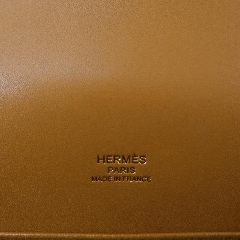 HERMES Barenia皮革Roulis 23肩背袋Naturel-5