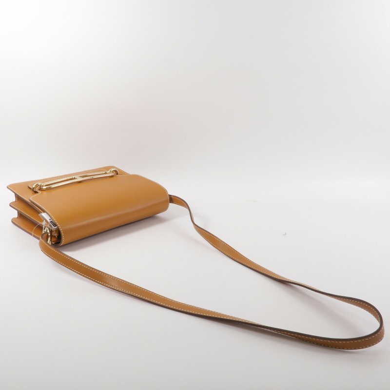 HERMES Barenia皮革Roulis 23肩背袋Naturel-8
