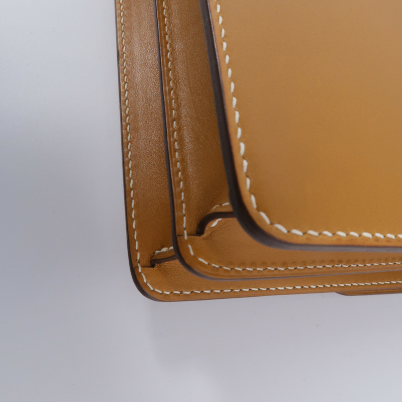 HERMES Barenia皮革Roulis 23肩背袋Naturel-12