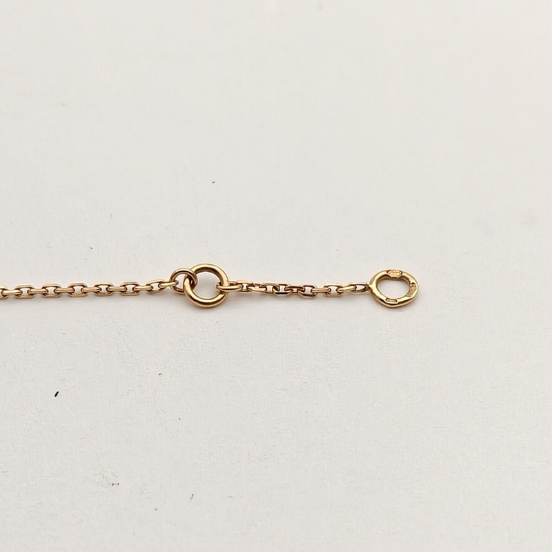 VAN CLEEF&ARPELS SweetAlhambra小號蝴蝶手鏈18K黃金/白貝母S-M碼-4