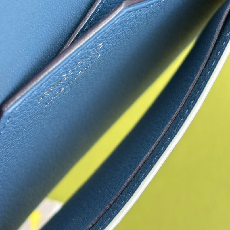 ::Hermès:: Passant Compact Wallet 霧藍色功能卡包 鈔票零錢包 短夾-20