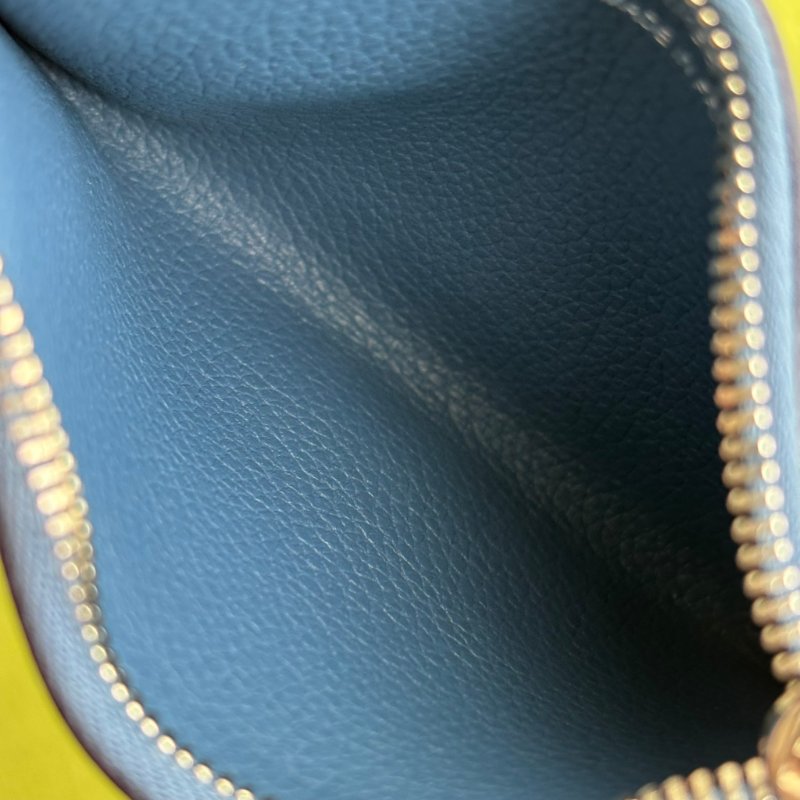 ::Hermès:: Passant Compact Wallet 霧藍色功能卡包 鈔票零錢包 短夾-26