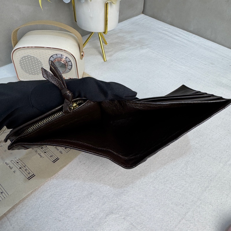 【赫蒂國際精品】Bottega Veneta Intrecciato 編織黑色羊皮錢包👛vintage 中古 二手-13