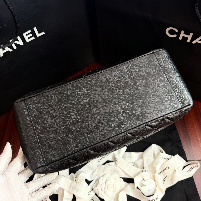 閒置新 香奈兒/Chanel GST 黑金荔枝紋鏈條包-4