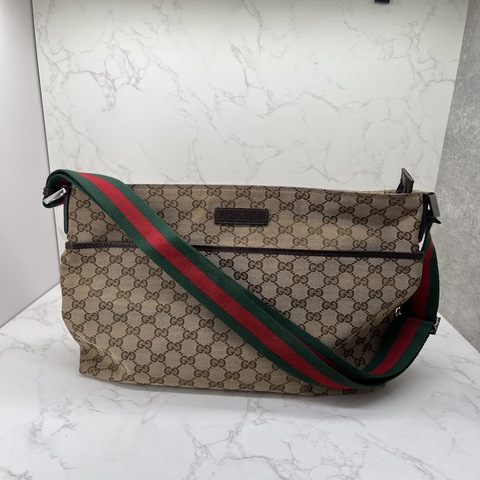 香緹國際精品 GUCCI 帆布肩帶側背包 1004
