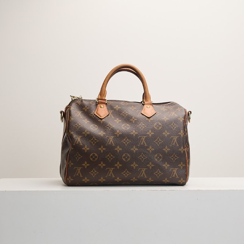 二手LV speedy 30老花/2019背帶款-0