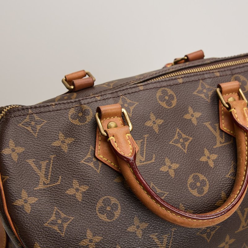 二手LV speedy 30老花/2019背帶款-12
