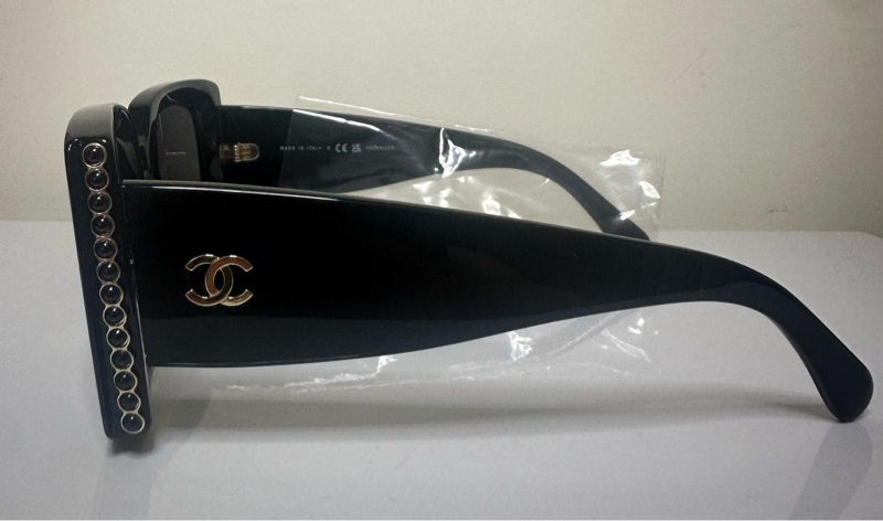 【全新未使用】CHANEL 5480-H-A 黑珍珠方框太陽眼鏡-3