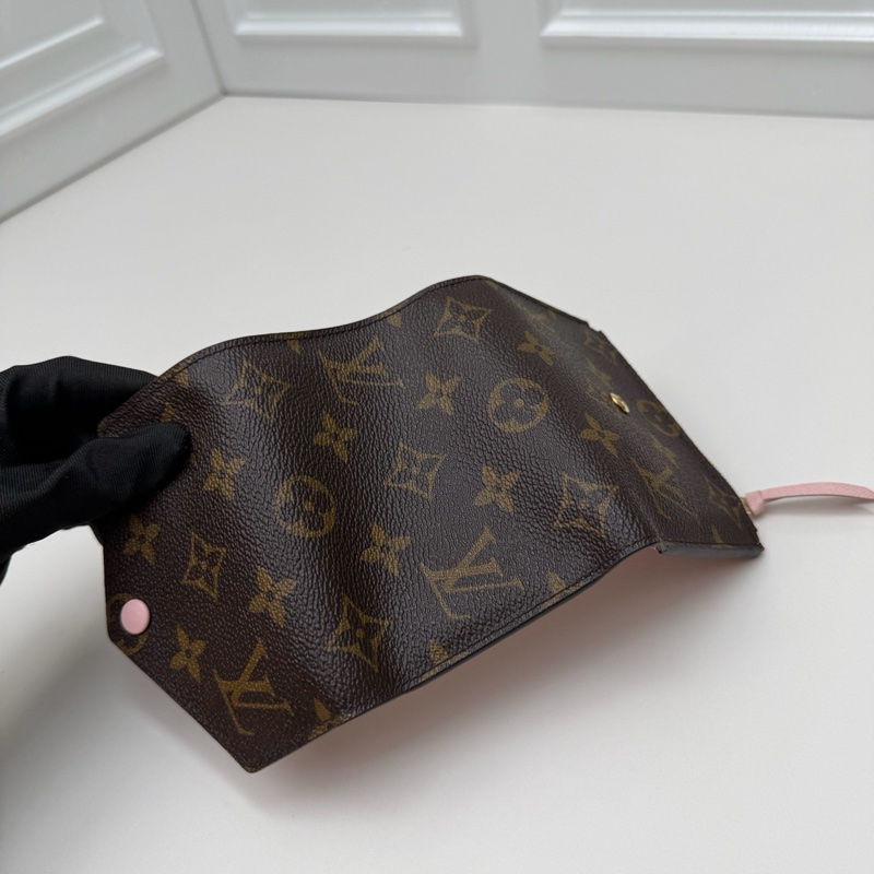 閒置新Louis Vuitton路易威登 粉豆三折錢包-7
