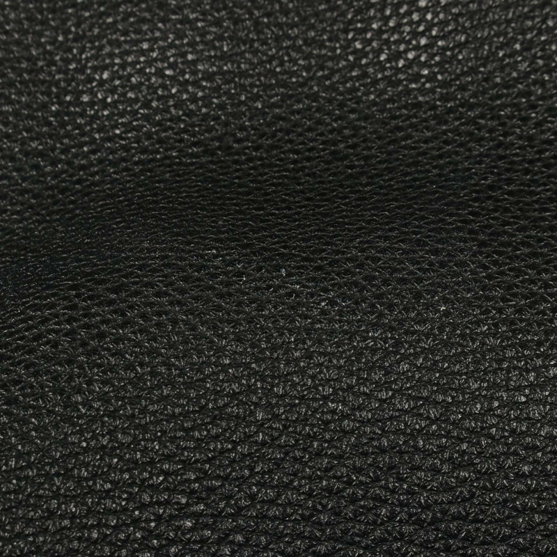 愛馬仕 (HERMES) Serie Button Long Gilet Vest 4E1207D2 Dearskin Black #36 Used Women-5