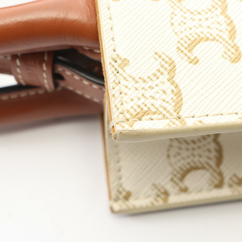 CELINE Mini Vertical Cabas Triomphe 斜背包 194372 帆布皮革二手-7