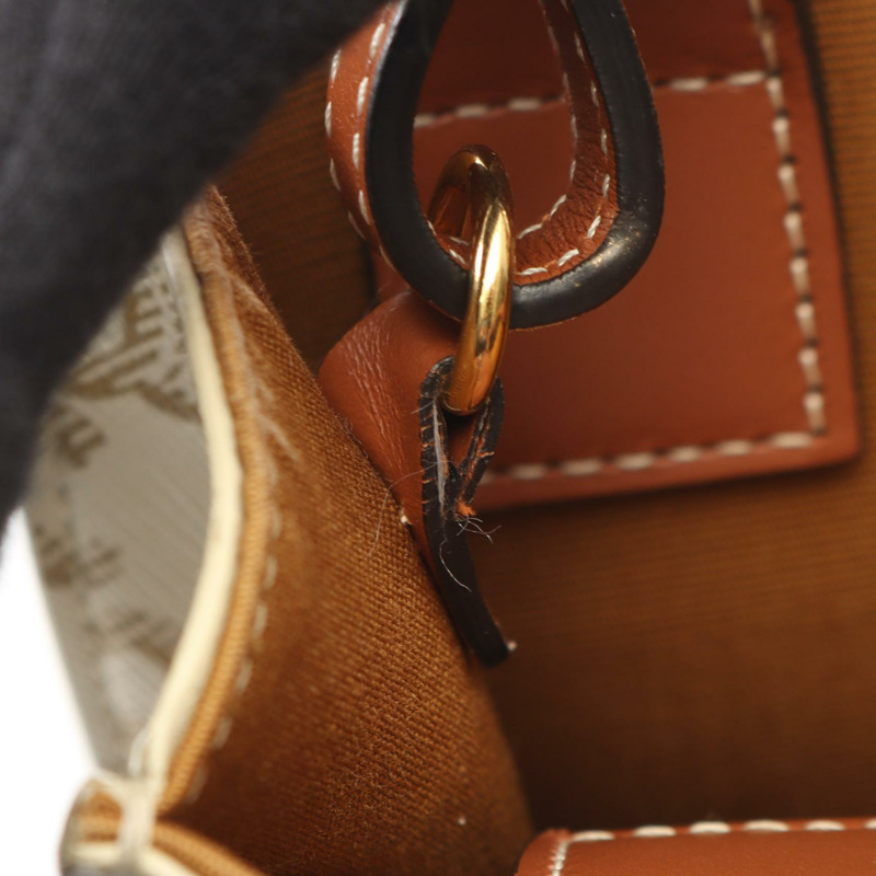 CELINE Mini Vertical Cabas Triomphe 斜背包 194372 帆布皮革二手-8