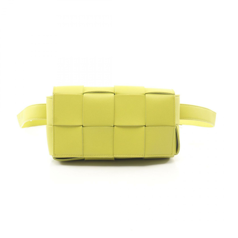 BOTTEGA VENETA Cassette Maxi Intrecciato 腰包 668572 皮革 綠色-0