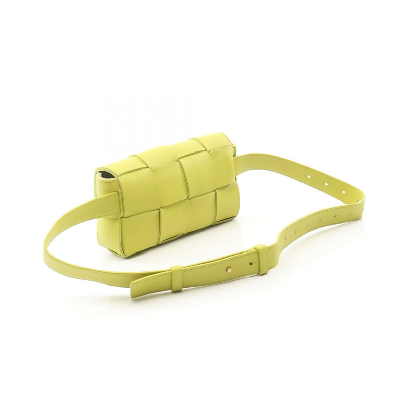 BOTTEGA VENETA Cassette Maxi Intrecciato 腰包 668572 皮革 綠色-1