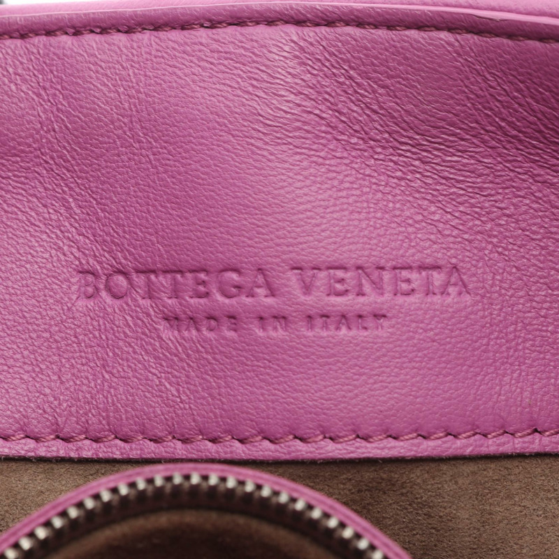 BOTTEGA VENETA Intrecciato 編織肩挎包，紫色皮革，二手女款-3