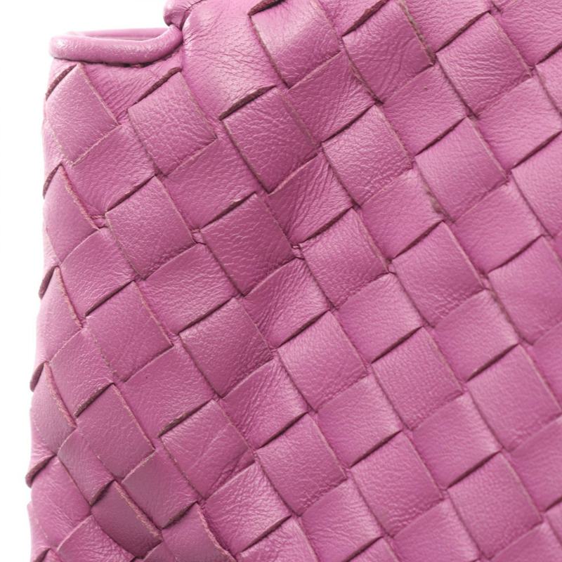 BOTTEGA VENETA Intrecciato 編織肩挎包，紫色皮革，二手女款-10
