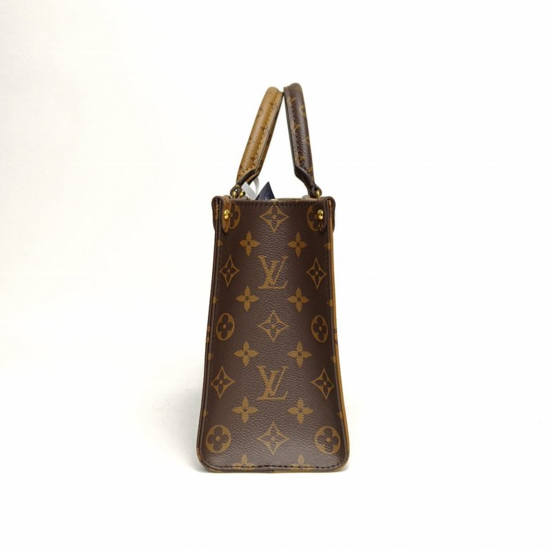 LOUIS VUITTON Onthego小號25二合一老花PVC金扣晶片肩背包-1