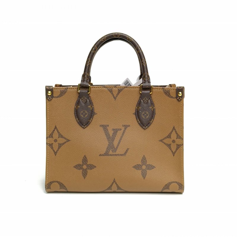 LOUIS VUITTON Onthego小號25二合一老花PVC金扣晶片肩背包-2