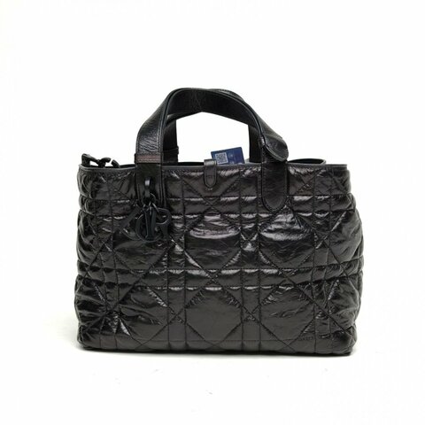 DIOR Toujours手提單肩包中號黑色牛皮黑扣2023肩背包
