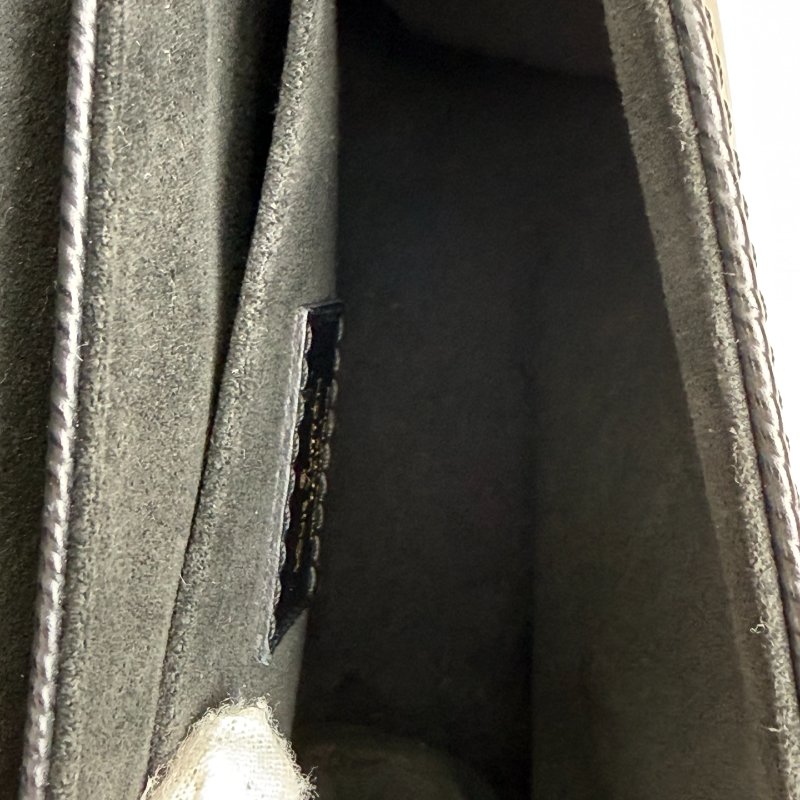 路易威登/Louis Vuitton LOCKY BB 黑色牛皮水波紋鎖頭包-8