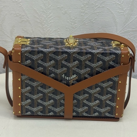 Minaudiere Goyardine cloth mini bag
