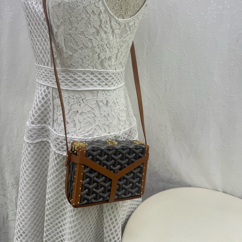 Minaudiere Goyardine cloth mini bag-4