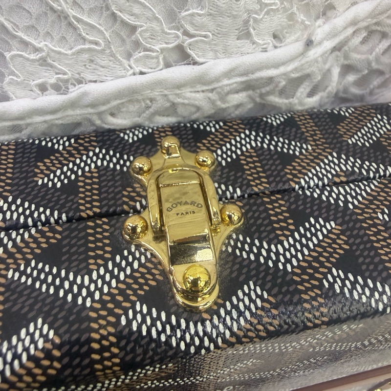 Minaudiere Goyardine cloth mini bag-5