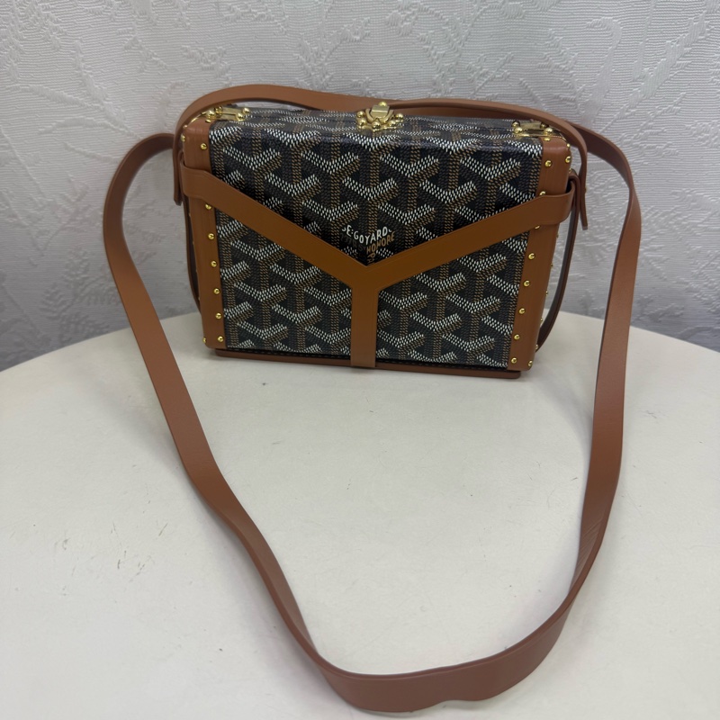 Minaudiere Goyardine cloth mini bag-7