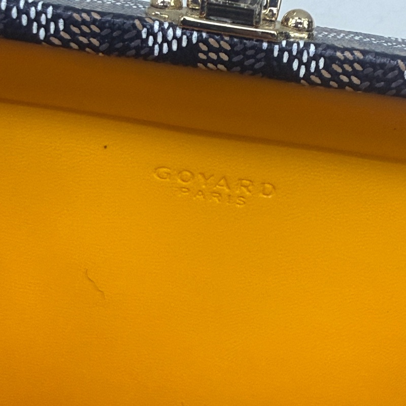Minaudiere Goyardine cloth mini bag-11
