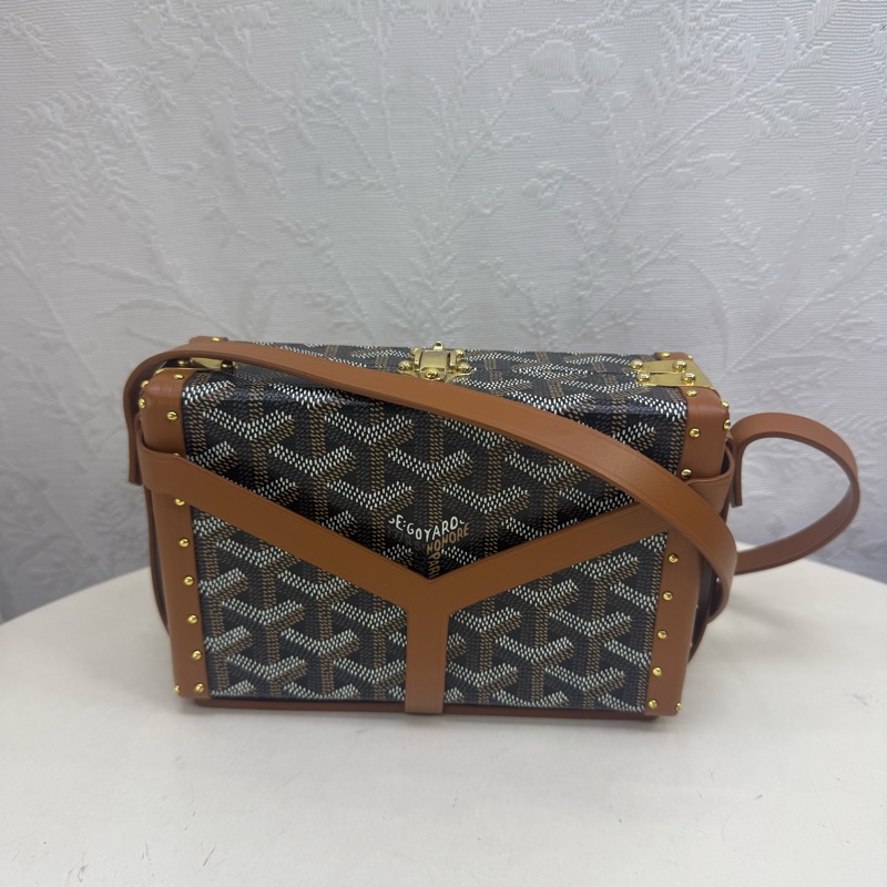 Minaudiere Goyardine cloth mini bag-17