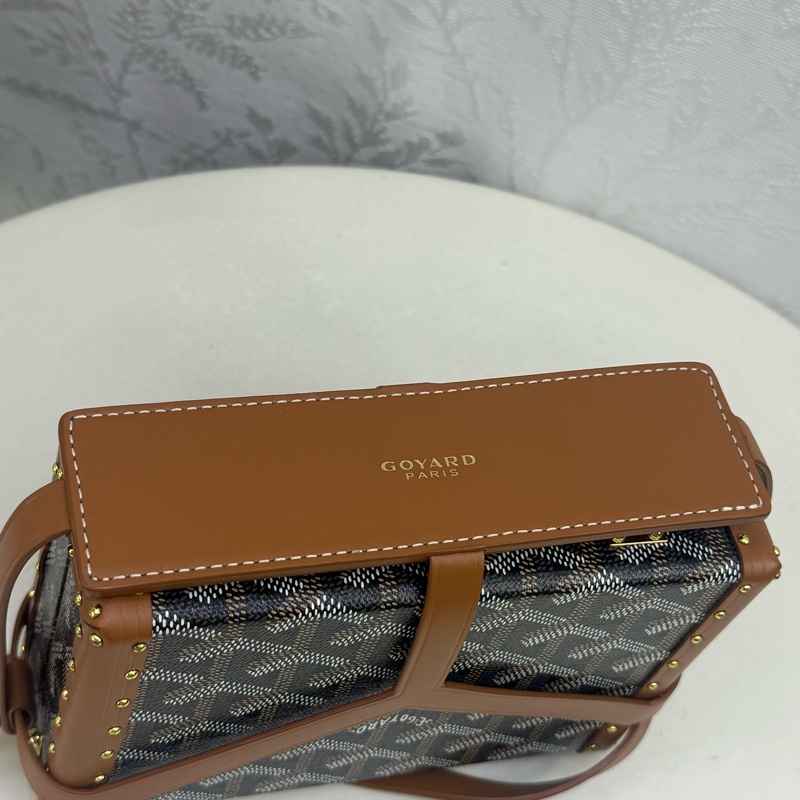 Minaudiere Goyardine cloth mini bag-19