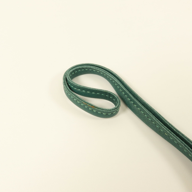 HERMES Milo皮革Rodeo PM掛飾Celeste/Malachite/Craie-9