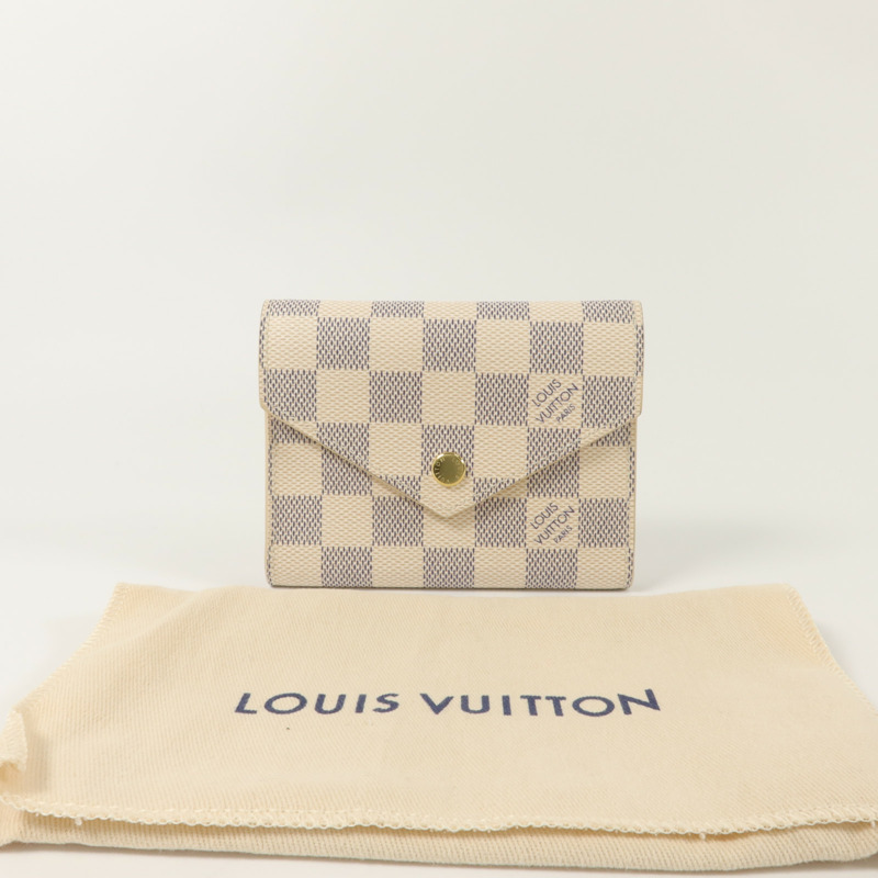 LOUIS VUITTON Damier Azur Victorine Wallet錢包-8