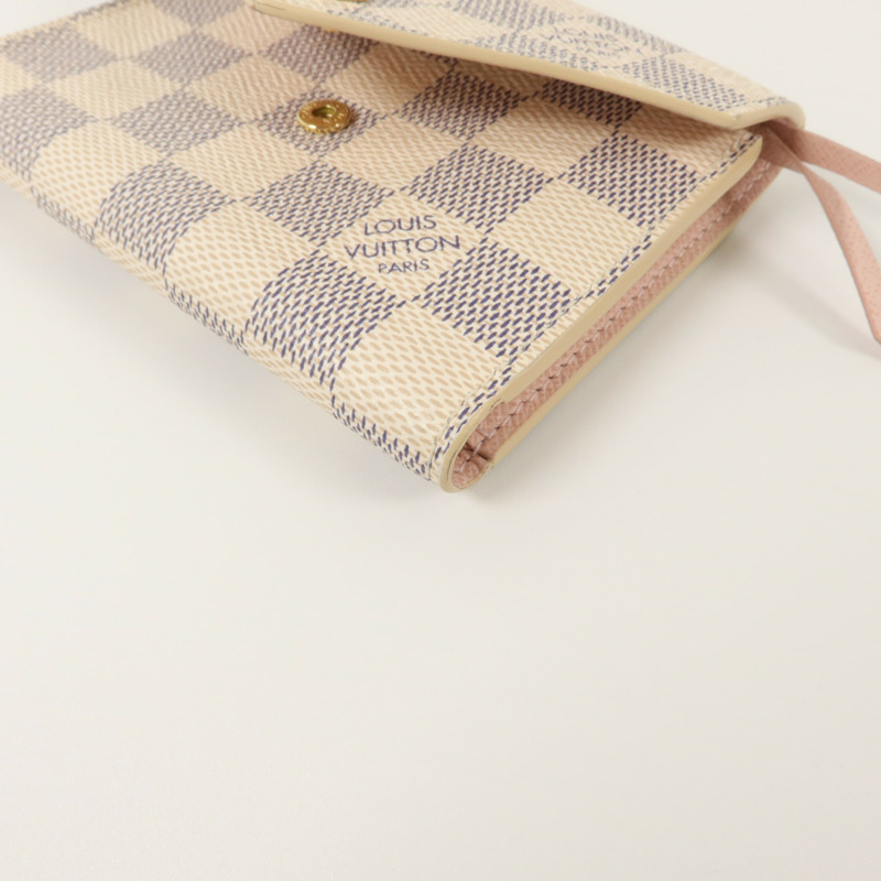 LOUIS VUITTON Damier Azur Victorine Wallet錢包-9