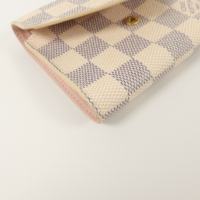 LOUIS VUITTON Damier Azur Victorine Wallet錢包-10