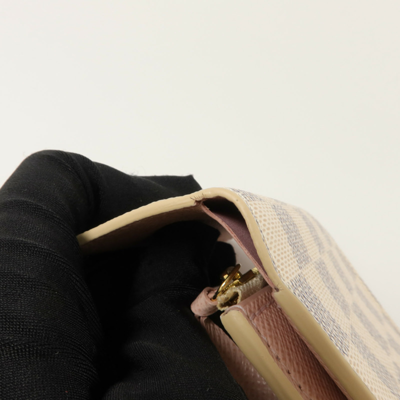 LOUIS VUITTON Damier Azur Victorine Wallet錢包-13