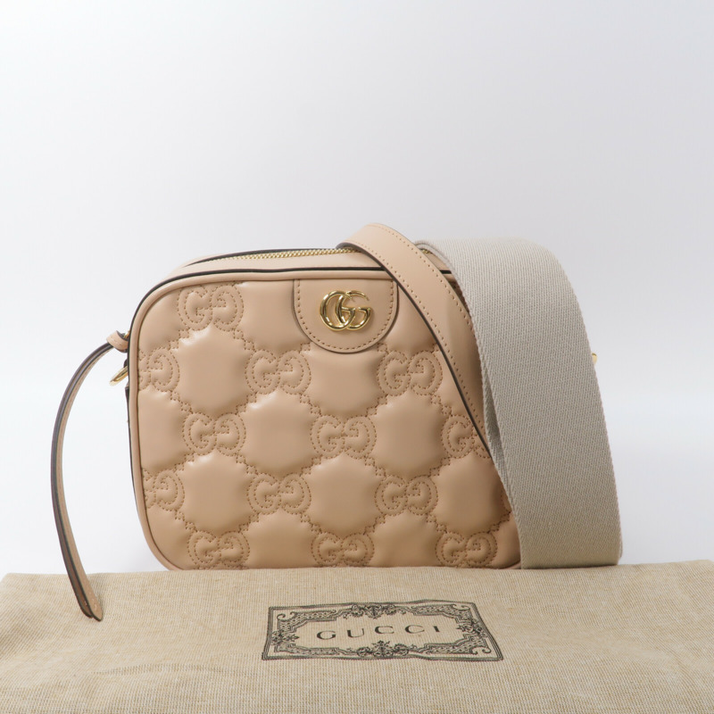 GUCCI 牛皮皮革Matelasse Shoulder Bag肩背袋-9