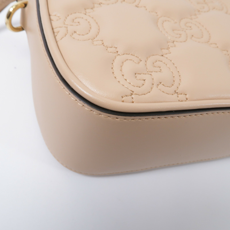 GUCCI 牛皮皮革Matelasse Shoulder Bag肩背袋-10