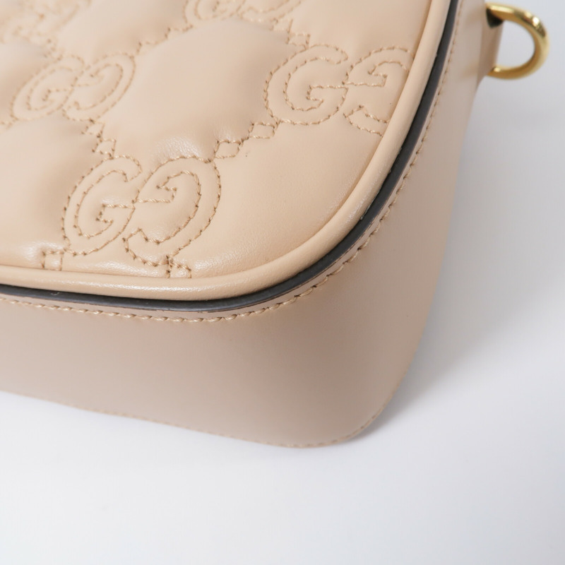 GUCCI 牛皮皮革Matelasse Shoulder Bag肩背袋-11