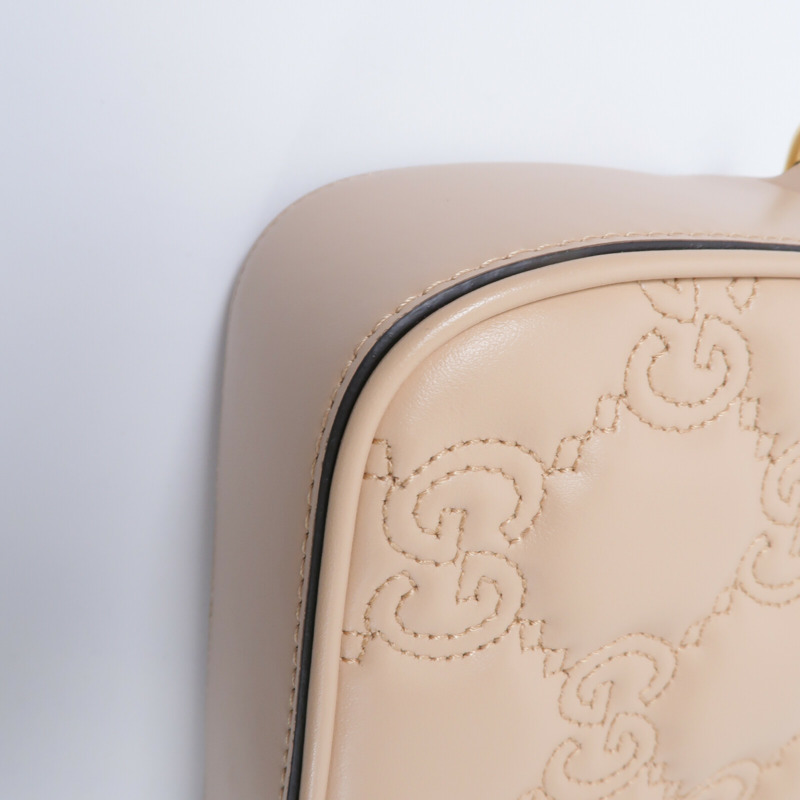 GUCCI 牛皮皮革Matelasse Shoulder Bag肩背袋-12