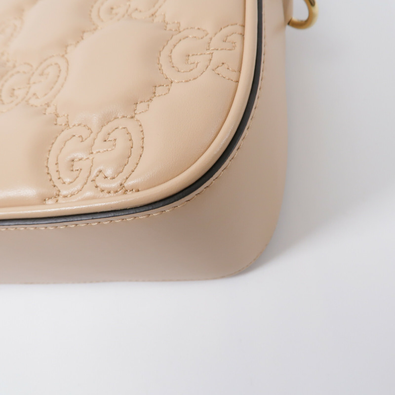 GUCCI 牛皮皮革Matelasse Shoulder Bag肩背袋-13