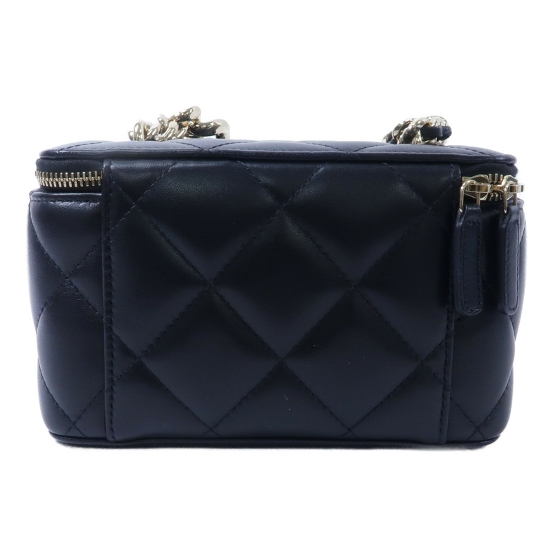 CHANEL 羊皮皮革Vanity Case鏈帶肩背袋-1