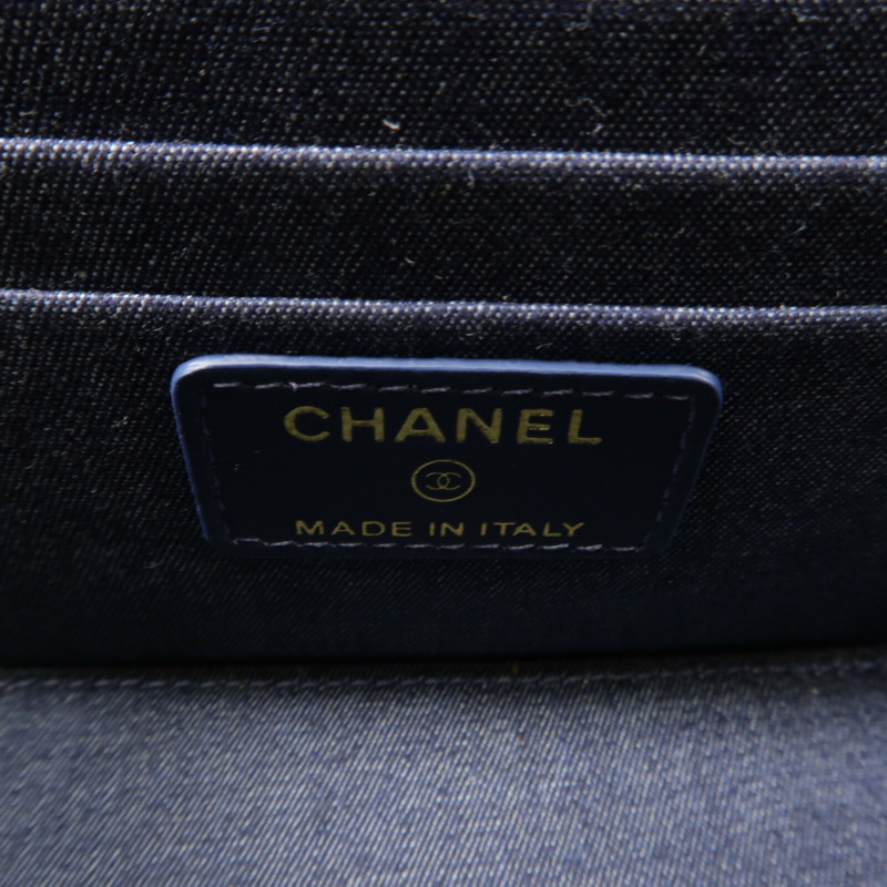 CHANEL 羊皮皮革Vanity Case鏈帶肩背袋-5
