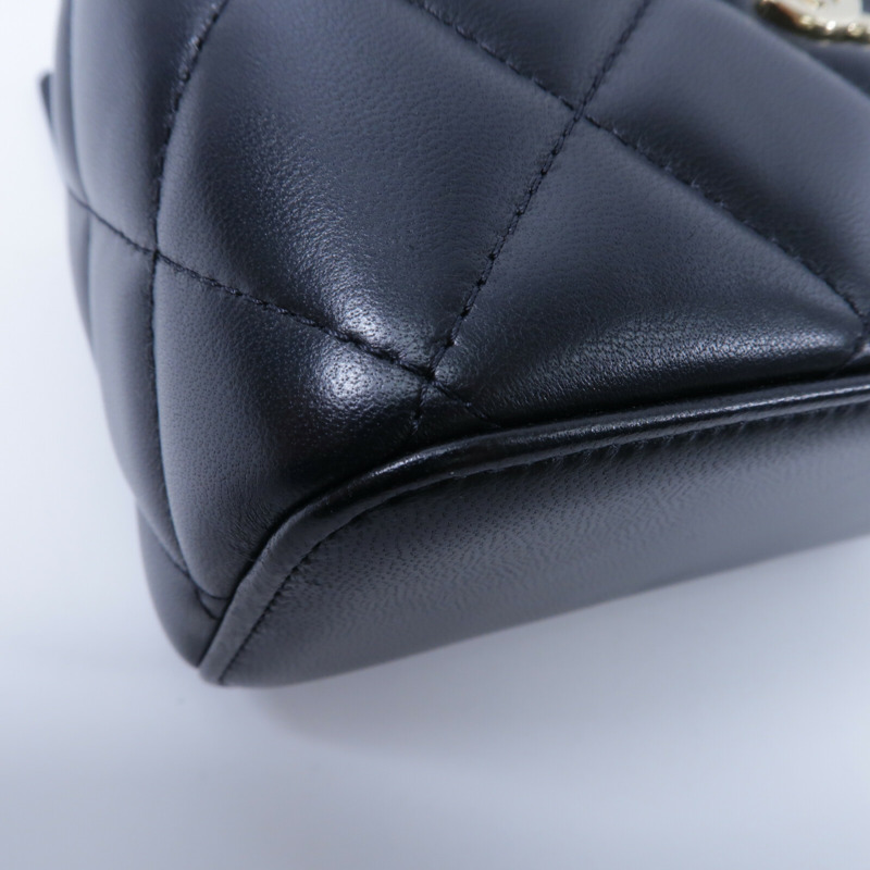 CHANEL 羊皮皮革Vanity Case鏈帶肩背袋-11